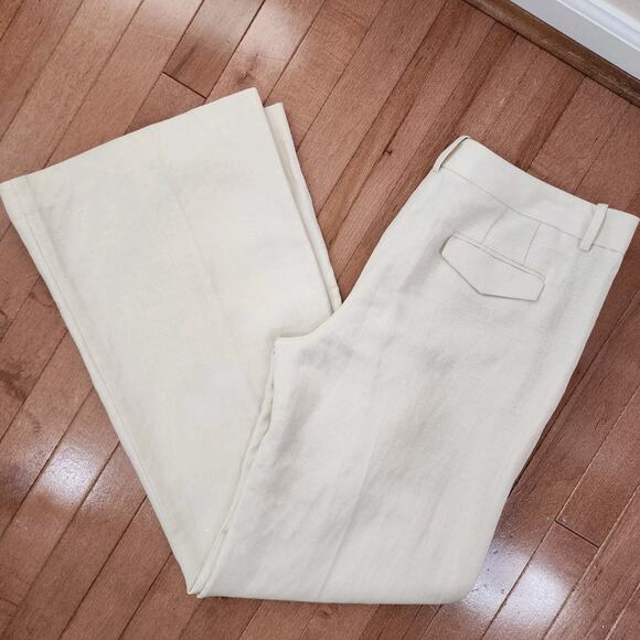 Calvin Klein Cream Wide Leg Pants - Picture 3 of 7